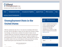 Tablet Screenshot of aboutunemployment.org
